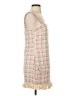 Alexis 100% Polyester Tweed Ivory Casual Dress Size S - photo 4