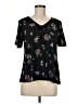 EMALINE Black Short Sleeve Blouse Size M - photo 1