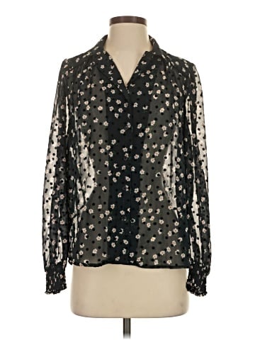 Topshop Long Sleeve Blouse (view 1)