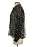 Topshop Floral Black Long Sleeve Blouse Size 4 - photo 5