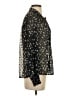 Topshop Floral Black Long Sleeve Blouse Size 4 - photo 4