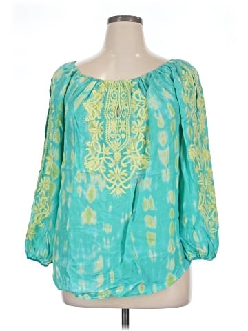 Sigrid Olsen 3/4 Sleeve Silk Top (view 1)