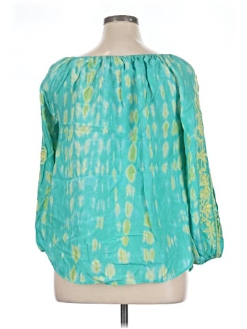 Sigrid Olsen 3/4 Sleeve Silk Top (view 2)