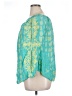 Sigrid Olsen 100% Silk Teal 3/4 Sleeve Silk Top Size XL - photo 5