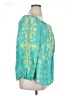Sigrid Olsen 100% Silk Teal 3/4 Sleeve Silk Top Size XL - photo 4