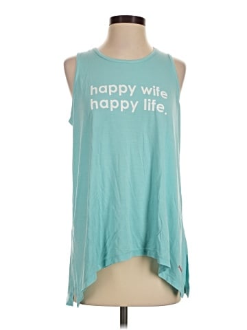 Peace Love World Sleeveless T-Shirt (view 1)