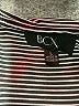 BCX 100% Polyester Stripes Gray 3/4 Sleeve Blouse Size L - photo 7