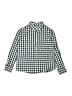 Crewcuts Outlet Checkered-gingham Blue Long Sleeve Button-Down Shirt Size 8 - photo 1