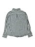 Crewcuts Outlet Checkered-gingham Blue Long Sleeve Button-Down Shirt Size 8 - photo 2