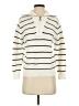 Lovestitch 100% Acrylic Stripes Ivory Pullover Sweater Size S - photo 1
