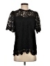 Jade 100% Polyester Black Short Sleeve Blouse Size S - photo 1