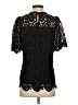 Jade 100% Polyester Black Short Sleeve Blouse Size S - photo 2
