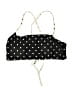 Hot Water Polka Dots Black Swimsuit Top Size XL - photo 1