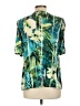 I.N. Studio Teal Short Sleeve Blouse Size L - photo 2