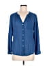 Westbound Blue Long Sleeve Henley Size M - photo 1