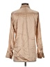 Generation Love Metallic Tan Long Sleeve Button-Down Shirt Size XXS - photo 2