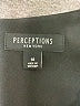 Perceptions Solid Black Casual Dress Size 14 - photo 7
