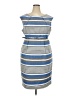 Calvin Klein Stripes Blue Casual Dress Size 18W - photo 1