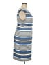 Calvin Klein Stripes Blue Casual Dress Size 18W - photo 4