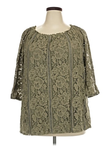Catherines 3/4 Sleeve Blouse (view 1)
