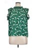 THML 100% Polyester Green Sleeveless Blouse Size XL - photo 1