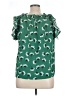THML 100% Polyester Green Sleeveless Blouse Size XL - photo 2