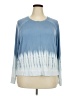 Alfani Tie-dye Blue Pullover Sweater Size XXL - photo 1