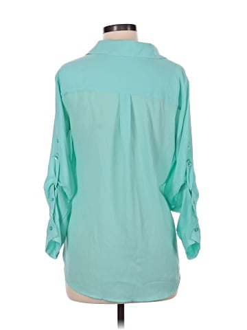 Express 3/4 Sleeve Button-Down Shirt (view 2)