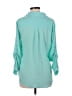 Express Teal 3/4 Sleeve Button-Down Shirt Size M - photo 2
