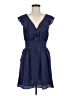 BCBGeneration 100% Polyester Solid Blue Casual Dress Size 6 - photo 1