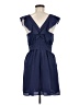 BCBGeneration 100% Polyester Solid Blue Casual Dress Size 6 - photo 2