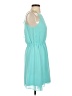 Bebe 100% Polyester Solid Teal Casual Dress Size XS - photo 4
