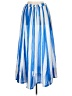 Glam Stripes Blue Casual Skirt Size L - photo 2