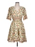 Max Studio Floral Ivory Casual Dress Size L - photo 1