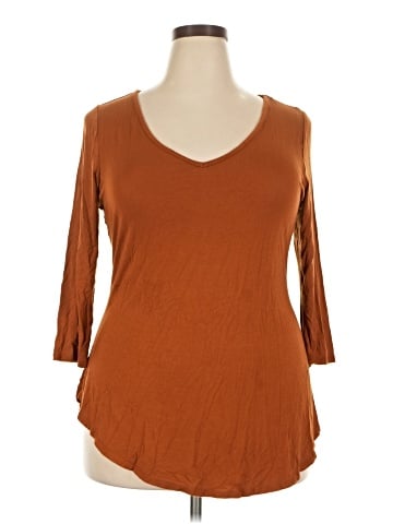 Lane Bryant 3/4 Sleeve T-Shirt (view 1)
