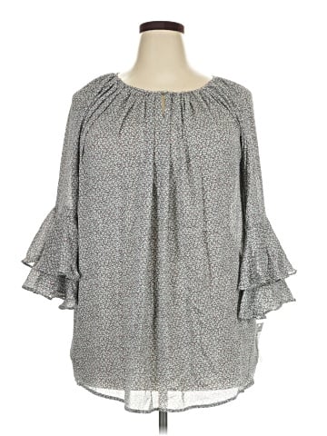 Chaps 3/4 Sleeve Blouse (view 1)