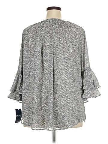 Chaps 3/4 Sleeve Blouse (view 2)