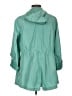 Jones New York 100% Polyester Teal Raincoat Size L - photo 2