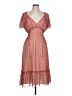 Max Studio 100% Polyester Hearts Red Casual Dress Size L - photo 1