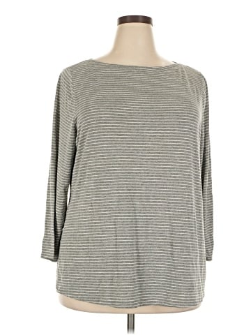 Lane Bryant Outlet 3/4 Sleeve T-Shirt (view 1)