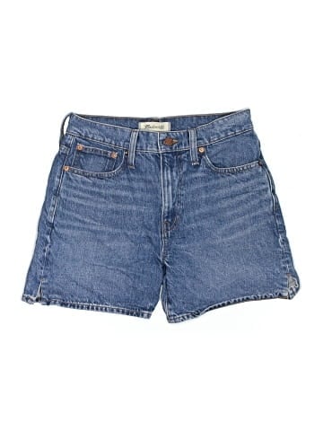 Madewell Relaxed Mid-Length Denim Shorts in Kimbrough Wash: Side-Slit Edition (view 1)