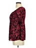 Cato 100% Polyester Burgundy Long Sleeve Blouse Size M - photo 5