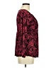 Cato 100% Polyester Burgundy Long Sleeve Blouse Size M - photo 4