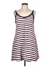 Universal Thread 100% Cotton Stripes White Casual Dress Size L - photo 1