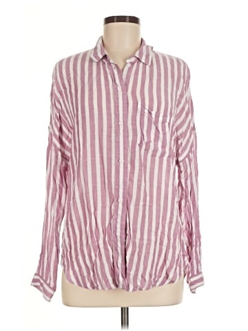 American Eagle Outfitters Long Sleeve Button-Down Shirt (view 1)
