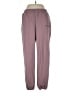 Comfrt Solid Purple Casual Pants Size L - photo 1