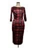 Unique Vintage Plaid Red Cocktail Dress Size 1X - photo 1