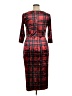 Unique Vintage Plaid Red Cocktail Dress Size 1X - photo 2