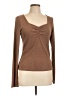 Mittoshop Brown Long Sleeve Top Size L - photo 1