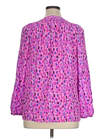 Lilly Pulitzer Long Sleeve Silk Top (view 2)